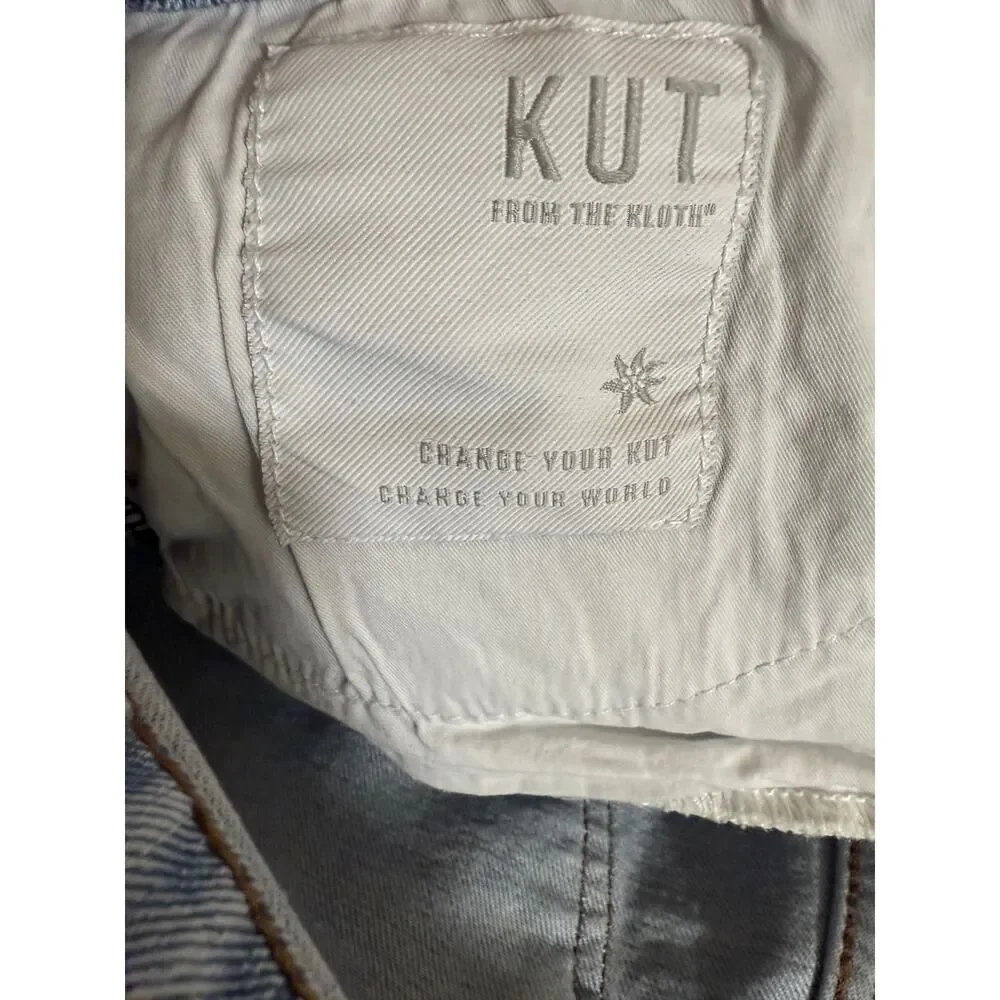 KUT FROM THE KLOTH Women's Jane High Rise Denim/Jean Long Short Blue Size 4